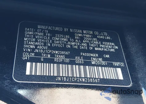2019 Nissan Rogue Sport Sv from USA, damaged, VIN JN1BJ1CP2KW238567